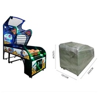 Panier d'arcade de Machine de jeu de tir de basket-ball d'amusement d'intérieur à pièces avec le type de boxe de matériel électronique en métal