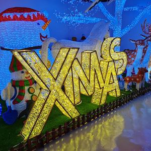 Letras Navideñas Iluminadas LED 3D IP65, Decoración Navideña Impermeable para Centros Comerciales, Calles y Exteriores - Product Image 4