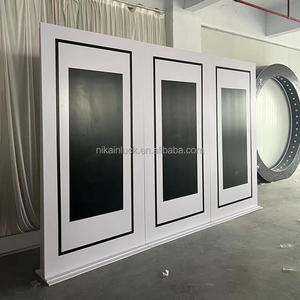 Sfondo acrilico di colore bianco <span class=keywords><strong>e</strong></span> nero per matrimonio matrimonio sfondo acrilico sfondo di forma rettangolare di alta qualità - Product Image 3