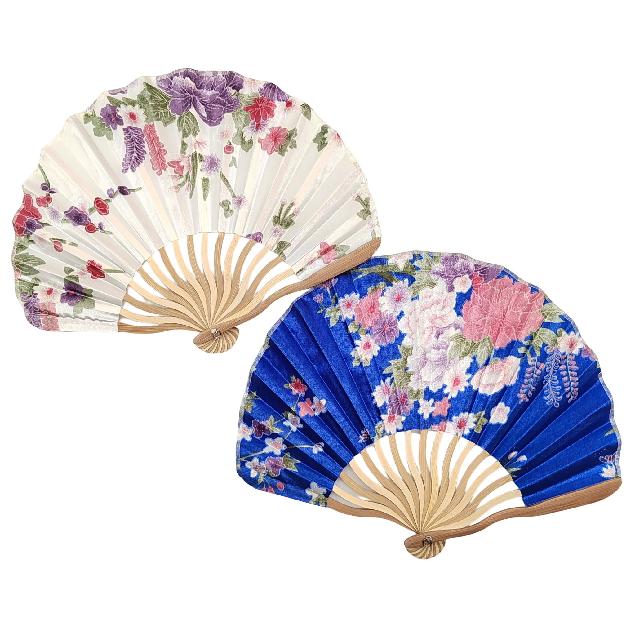 BSBH nuovo stile ventaglio pieghevole bambù fiore colorato ventaglio giapponese ventaglio personalizzato per matrimoni