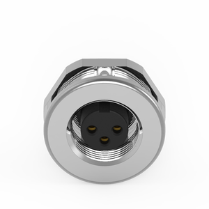 IP67 กันน้ำ M9 3Pin ขั้วต่อล็อคด้านหลังแบบมีฉนวน ปลั๊กตัวผู้ตัวเมีย - Product Image 2