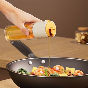 Oil Spray Bottle Glass Press Button Squeezer Kitchen Cooking Oil Dispenser Food Grade Non Stick Frying Pan Use - Product Image 4