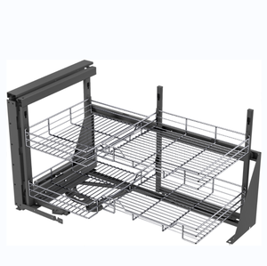 Cesta <span class=keywords><strong>de</strong></span> Almacenamiento Cromada <span class=keywords><strong>para</strong></span> <span class=keywords><strong>Cocina</strong></span>, Cesta Extraíble <span class=keywords><strong>para</strong></span> Esquina <span class=keywords><strong>de</strong></span> <span class=keywords><strong>Cocina</strong></span>, Cesta Esquinera <span class=keywords><strong>para</strong></span> Cajón <span class=keywords><strong>de</strong></span> <span class=keywords><strong>Cocina</strong></span>, Elegante Esquinero Mágico - Product Image 1