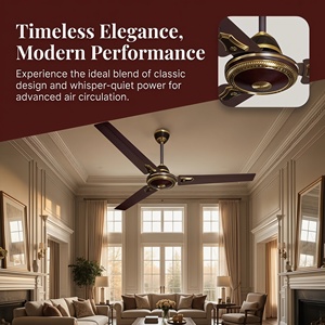 Ventilateur <span class=keywords><strong>de</strong></span> plafond domestique durable à 3 pales, silencieux et stable, pour <span class=keywords><strong>la</strong></span> ventilation et <span class=keywords><strong>la</strong></span> décoration résidentielle - Product Image 1