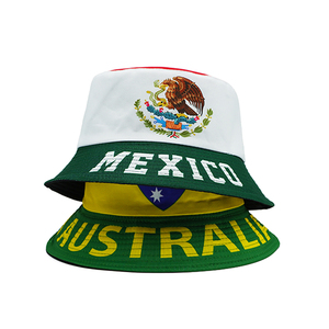 Sombrero de Pescador Reversible con Estampado de Bandera Nacional de <span class=keywords><strong>Argentina</strong></span>, Brasil y México, Estilo Panamá para Verano y Actividades al Aire Libre - Product Image 4
