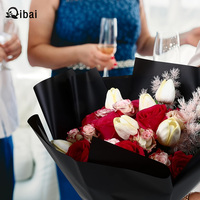 Qibai Neues benutzer definiertes Farb paket wasserdichtes Geschenk papier Luxus-Blumen verpackungs papier Florist-Paket für Party Valentinstag