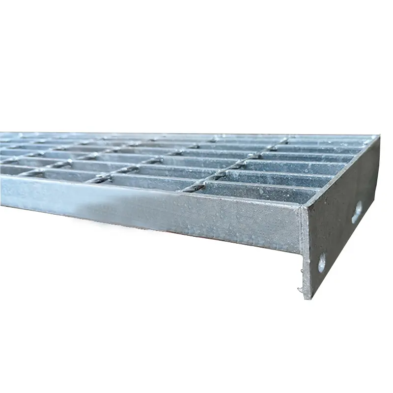 Stair Treads Steel Grating Hot Dip Galvanized Galvanizing High Quality customized flat grating steel Anti Slip Flooring