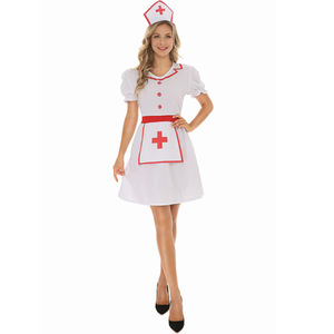 Infirmière <span class=keywords><strong>Sexy</strong></span> Cosplay Uniforme Costume Femmes <span class=keywords><strong>Sexy</strong></span> Lingerie Docteur Jeu de Rôle Robe Exotique avec Couvre-chef - Product Image 4