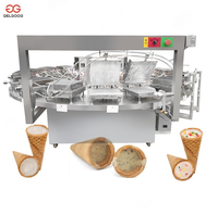 Machine à cornets de crème glacée professionnelle pour petites entreprises – Créez des cornets de gaufres sucrés pour glaces molles – Offre spéciale