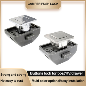 Keyless xử lý khóa cho RV và du thuyền Kẽm hợp kim Vuông Tường tủ và ngăn kéo push-khóa đồ nội thất phần cứng sản phẩm - Product Image 2