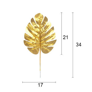 <span class=keywords><strong>Monstera</strong></span> plantes artificielles en plastique palmier tropical feuilles accessoires de décoration extérieure grandes fausses feuilles de palmier - Product Image 5