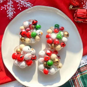Christmas Limited Handmade Rubber Fidget <b>Squeeze</b> <b>Ball</b> Anti-Stress Toy with Beads for Teens & Adults Girls & Boys - Product Image 1