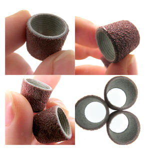 Rollos de papel abrasivo de pulido rojo de 12,7x12,7mm, tambor de lijado, anillo de papel de lija, rollo de papel de lija <span class=keywords><strong>para</strong></span> carpintería, pulido artesanal de Metal - Product Image 4