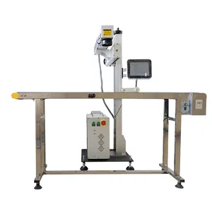 Fabriek Direct Co2 Laser Markering Machine Laserprinter Voor Kunststof Hout En Glas Vlieg Markering Machine Voor Metalen Onderdelen