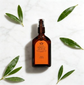 Esencia de aceite de argán de Marruecos a granel 50ml, suero capilar de doble cuidado no pegajoso, protector de calor para cabello encrespado y seco, para exportación - Product Image 4