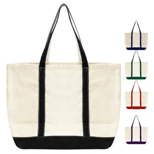 2024 Most Selling Product Simple Style White Canvas Water Proof Material Women's Casual Tote Bag with Custom Logo