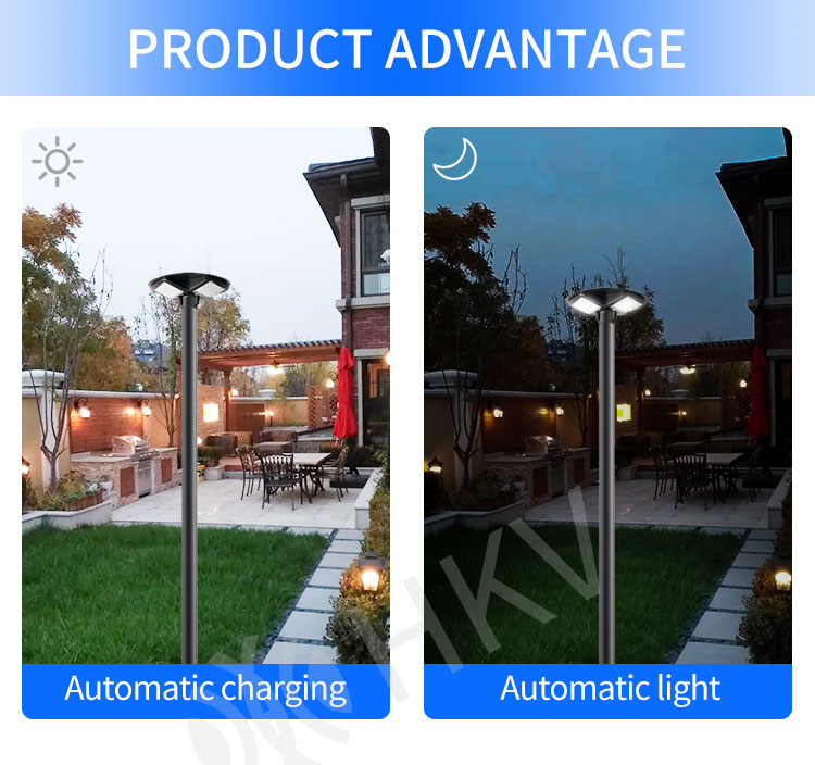 Outdoor ABS Waterproof IP65 High Lumen Motion Sensor Led Solar Light Garden 300w