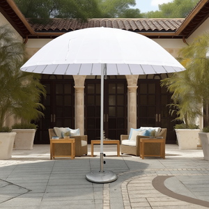 Parasol de terrasse moderne grand format, imperméable, avec corde en aluminium, écologique, pour hôtel et jardin, DC-UP-235, design moderne et élégant - Product Image 1