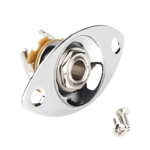Venta Directa de Fábrica: Placa de Conexión Ovalada para Guitarra, Metálica, Resistente y Duradera, Repuesto para Instrumentos Musicales - Product Image 1