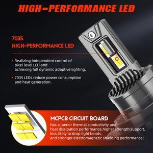 Bombilla LED H13 para Faros Delanteros de Automóvil, con Ventilador Integrado de 12V/24V, Modelo 2026 - Product Image 3