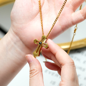 Giveluck chéo chiếu mặt dây chuyền đồ trang sức tôn giáo hình ảnh "Saint Christopher" Mô hình tùy chỉnh cho bán buôn - Product Image 4