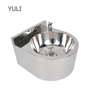 YULI <span class=keywords><strong>Petit</strong></span> lavabo à <span class=keywords><strong>main</strong></span> moderne en acier inoxydable pour hôtels Villas appartements égouttoir intégré approvisionnement direct en usine en Chine - Product Image 1