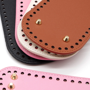 DIY Handwoven Cross Pattern Bag Base 22*10cm Oval Sewing Accessory 1mm Thickness in Stock - Product Image 6