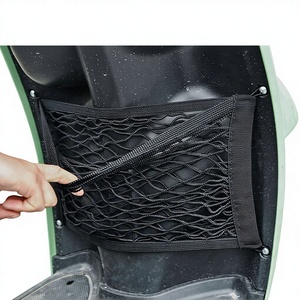 Sac de rangement double couche en filet pour voiture, <span class=keywords><strong>panier</strong></span> avant en tissu maillé pour accessoires de voiture - Product Image 1