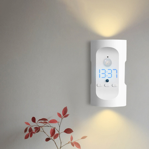 ABS USB Rechargeable Plug Bedroom Night <b>Light</b> Motion <b>Sensor</b> Clock Remote Control Magnetic <b>Led</b> Wall Lamp - Product Image 5