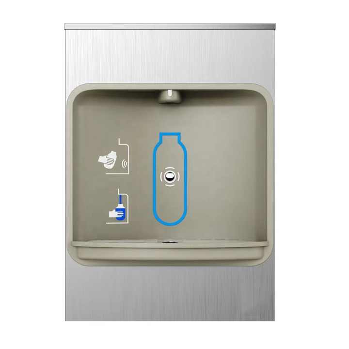 Recessed wall mounted water cooler, recessed water Dispenser with IR
