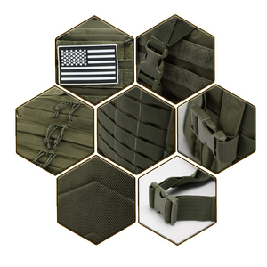 Laser Cut 25L 30L 45L 50L Camo Tactical Backpack Bag for Crossfit Camping Hunting <b>Water</b> Proof with Oxford Lining Zipper Closure - Product Image 6