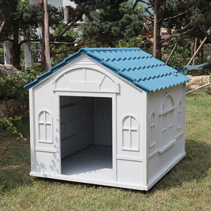 친환경 럭셔리 대형 플라스틱 애완 동물 사육장 방수 플라스틱 야외 개 집 - Product Image 6