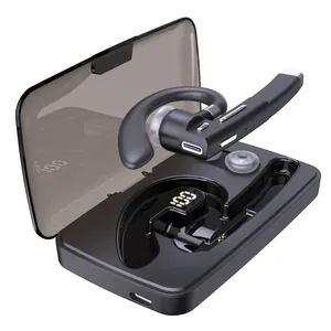 YKK-520ธุรกิจหูฟังหูฟังไร้สายที่มีไมค์เดียวแฮนด์ฟรีสำหรับการขับรถ HD โทรหูฟังไมโครโฟนธุรกิจชุดหูฟัง