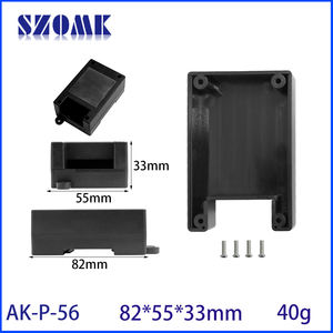 صندوق التقاطع القضباني Plc من DIY Din علبة Pcb للتحكم في درجة الحرارة والرطوبة مستشعر الإسكان Plc الصناعي المحاصر 82 * 54 * 32mm - Product Image 6