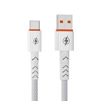 Harga pabrik 1m jaket nilon kabel USB Tipe C multifungsi kabel Data Braid shielder 3A pengisian cepat kamera perangkat daya