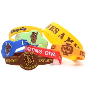 Bracelets promotionnels en silicone écologiques personnalisés de Grèce, très demandés, cadeaux personnalisés de haute qualité, bracelets créatifs - Product Image 1