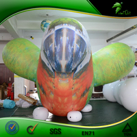 Décoration géante, perroquet gonflable lumineux pour la publicité, ballon en forme d'oiseau de dessin animé gonflable, figurine à l'hélium