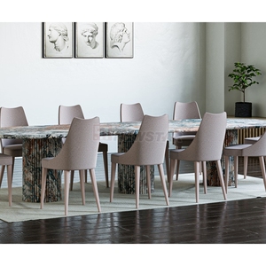 Moda moderna <span class=keywords><strong>vendita</strong></span> calda di moda in pietra naturale tavoli da pranzo personalizzati tavolo da pranzo cucina casa di lusso in marmo naturale - Product Image 6
