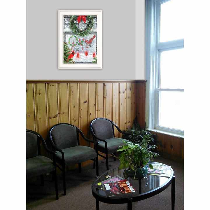 Christmas Peace 1 White Framed Print Wall Art HMS Poster Collection