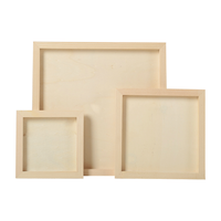 Cadres photo artisanaux en bois non finis pour enfants, peinture DIY bon marché