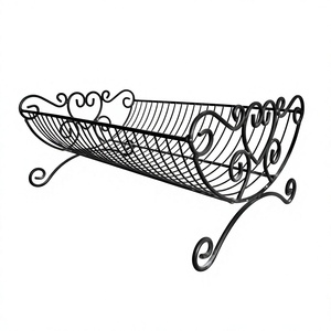 AMSON BRASS Metal Iron Wire Double Tier Kitchen Organizer Utensil Holder <b>Dish</b> Drainer Rack Non-Folding <b>Standing</b> Decorative Rack - Product Image 1