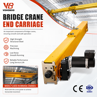 Chariot d'extrémité robuste pour pont roulant en acier Q345B, assemblage de bloc de roues personnalisé OEM