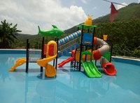 Ensemble de parc toboggan aquatique vibrant pour enfants jeu en plein air amusant exercice d'apprentissage et aventure amusante