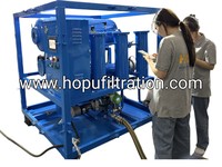 Machine de purification d'huile de transformateur professionnelle HOPU, équipement de filtration sous vide entièrement automatique