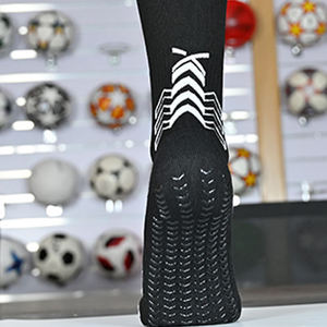 Chaussettes de compression montantes en coton avec logo personnalisé, antidérapantes, pour hommes et femmes, vente en gros - Product Image 5