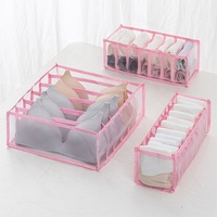 Diviseur de rangement pour la maison Nylon Mesh Underwear Storage Organizer Bra Compartment Box
