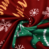 Tissu en soie de lait imprimé numériquement avec motif de Noël, pour housses de chaise en textile d'ameublement, motifs personnalisés disponibles
