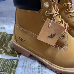 Stivali <span class=keywords><strong>Gialli</strong></span> di Lusso Firmati 2025, in Pelle Bovina, Impermeabili, Resistenti alla Muffa, Caldi, Nuovi Stivali Martin Alti per Uomo e <span class=keywords><strong>Donna</strong></span> - Product Image 4