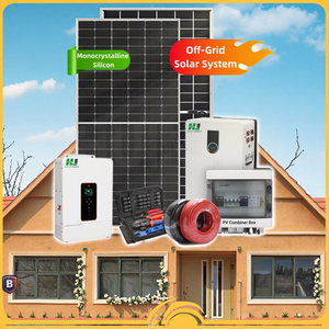 Hệ thống năng lượng mặt trời tắt lưới 5KW 10KW 20kW 25kw 30Kw hệ thống năng lượng mặt trời nhà công nghiệp thương mại để bán - Product Image 1