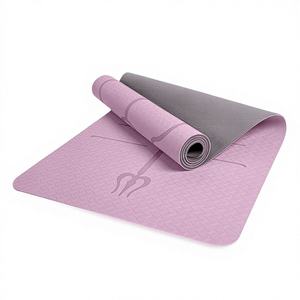 <span class=keywords><strong>Tapis</strong></span> <span class=keywords><strong>de</strong></span> yoga TPE antidérapant et absorbant les chocs, largeur 68 cm, double couleur, 6 mm, personnalisable, exclusivité transfrontalière, vente en gros usine - Product Image 1